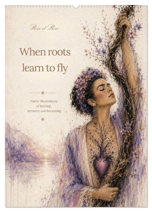 When roots learn to fly poetic illustrations of healing, memory and becoming (CALVENDO Monthly Calendar 2027)