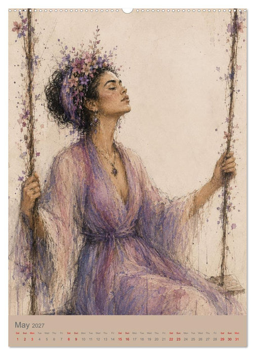 When roots learn to fly poetic illustrations of healing, memory and becoming (CALVENDO Monthly Calendar 2027)