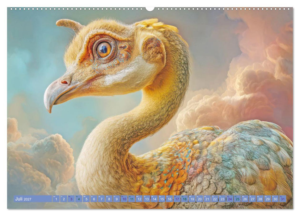 Entzückend seltsame Tierwesen - Fantasiewerke (CALVENDO Premium Wandkalender 2027)