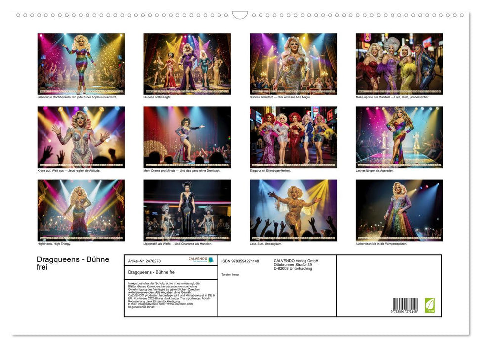 Dragqueens - Bühne frei (CALVENDO Wandkalender 2027)