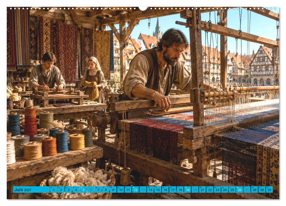 Das Handwerk des Mittelalters – Die Werkstätten einer Handwerkerfamilie (CALVENDO Wandkalender 2027)
