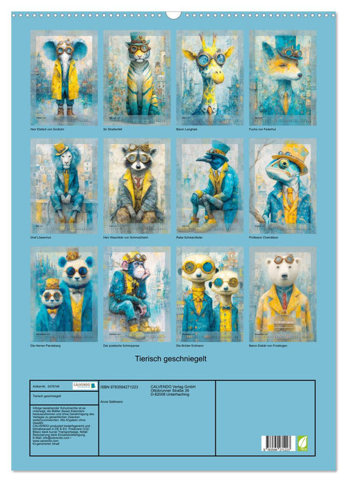 Tierisch geschniegelt (CALVENDO Wandkalender 2027)