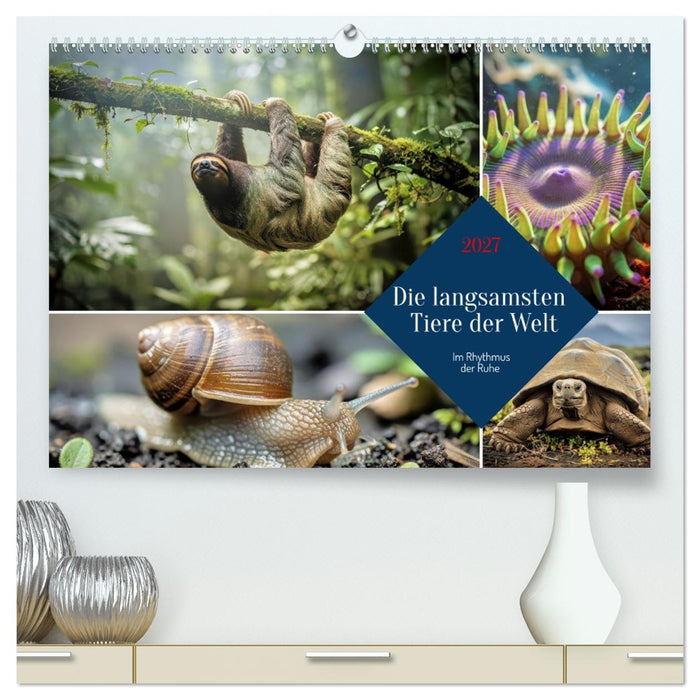 Die langsamsten Tiere der Welt (CALVENDO Premium Wandkalender 2027)