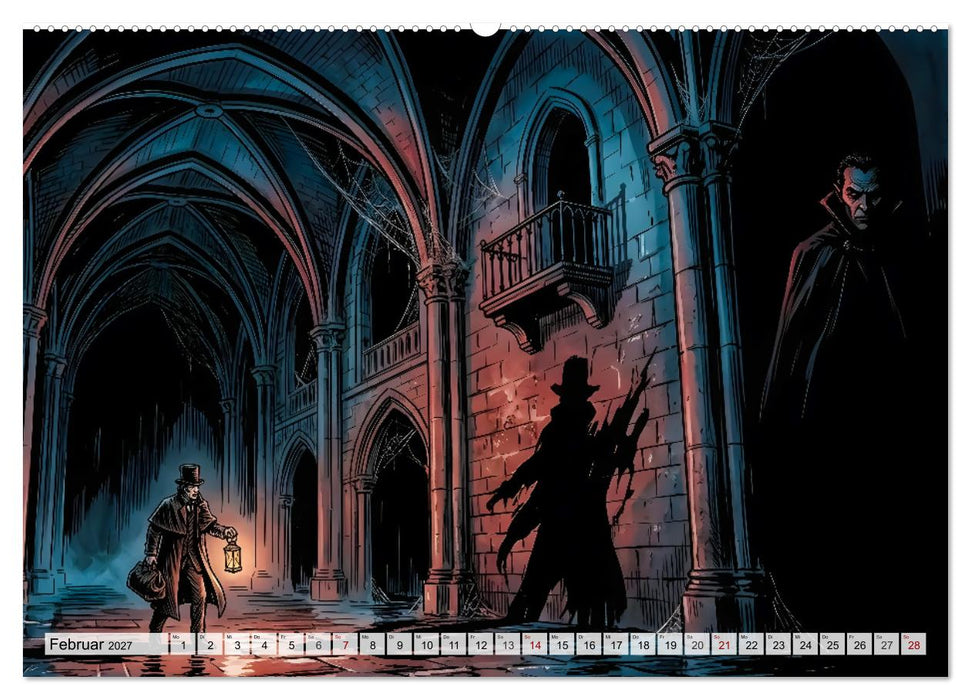 Dracula - Die Chronik der Jagd (CALVENDO Wandkalender 2027)