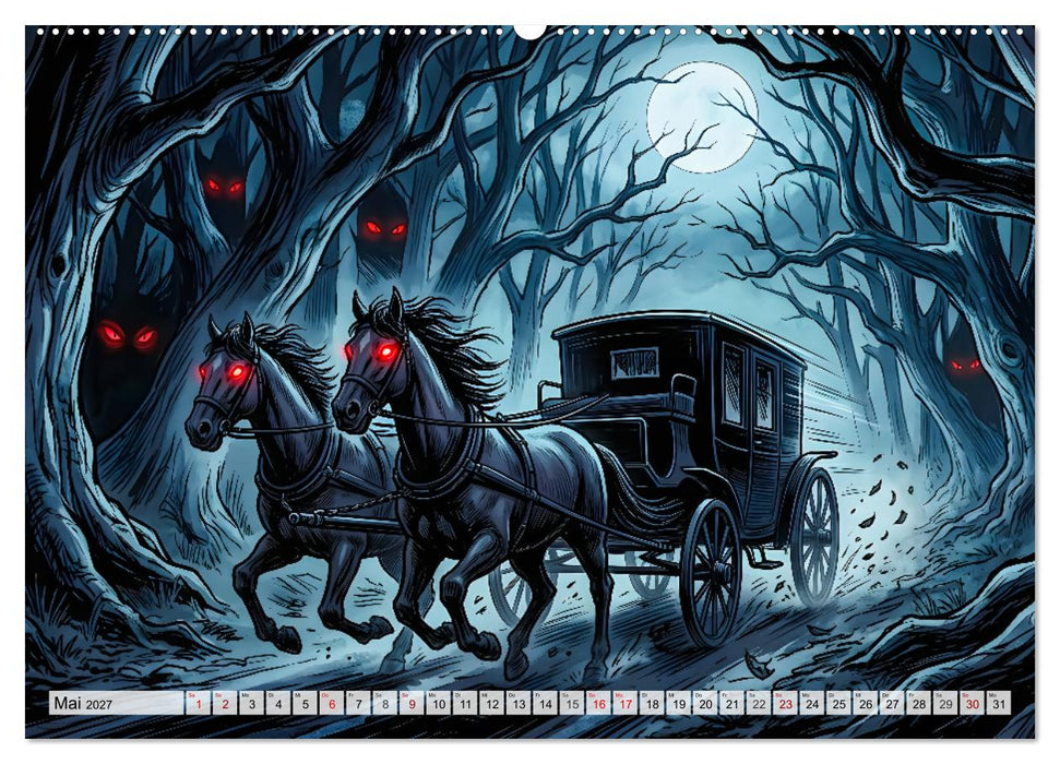 Dracula - Die Chronik der Jagd (CALVENDO Wandkalender 2027)