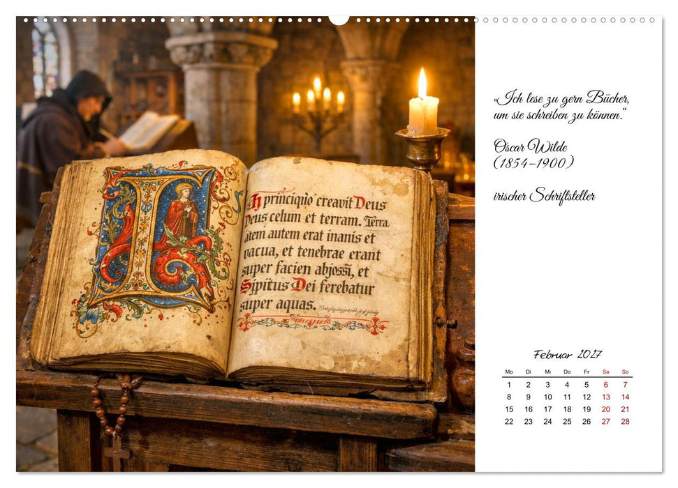 Bücher sind Licht auf Papier (CALVENDO Wandkalender 2027)