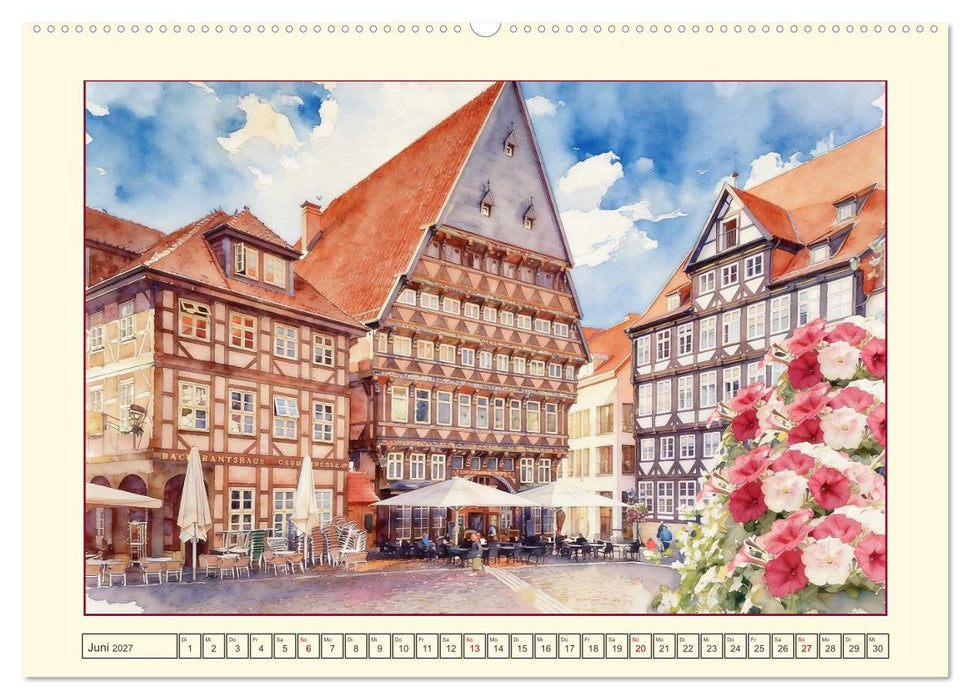 Die schönsten Altstädte in Niedersachsen (CALVENDO Premium Wandkalender 2027)