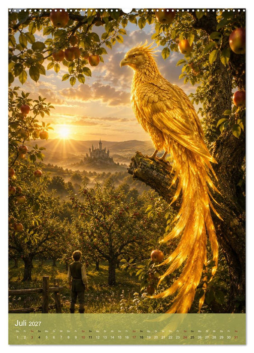 Deutsche Märchen der Brüder Grimm (CALVENDO Premium Wandkalender 2027)