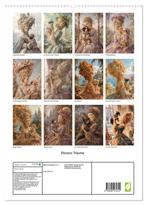 Rococo Träume (CALVENDO Premium Wandkalender 2027)