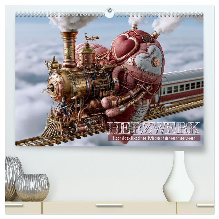 Herzwerk. Fantastische Maschinenherzen (CALVENDO Premium Wandkalender 2027)