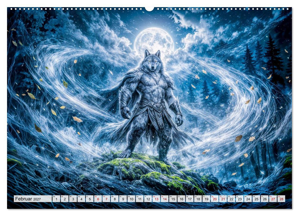 Mythische Wesen - Magische Gestalten aus Mythologie und Legenden (CALVENDO Premium Wandkalender 2027)