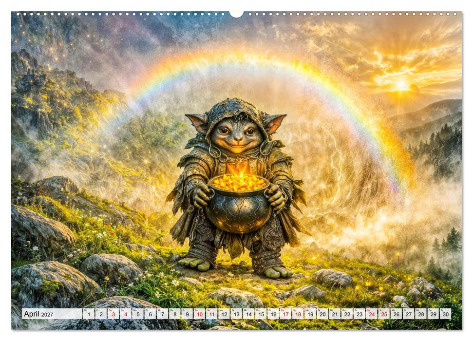 Mythische Wesen - Magische Gestalten aus Mythologie und Legenden (CALVENDO Premium Wandkalender 2027)