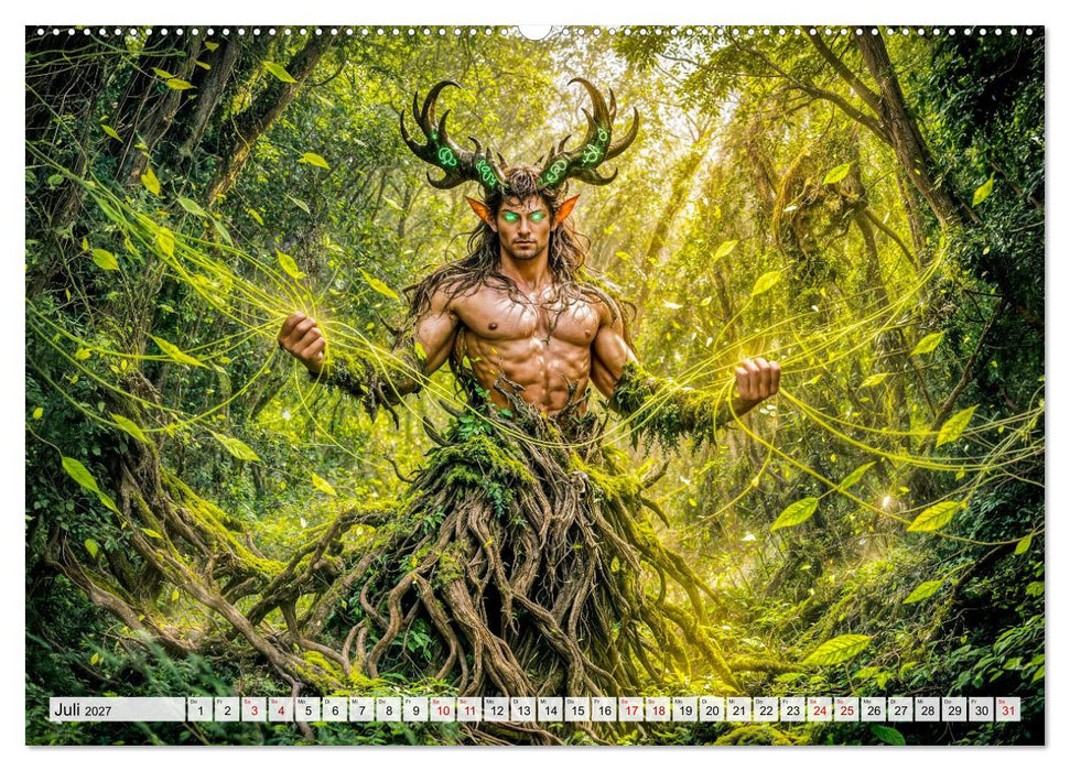 Mythische Wesen - Magische Gestalten aus Mythologie und Legenden (CALVENDO Premium Wandkalender 2027)