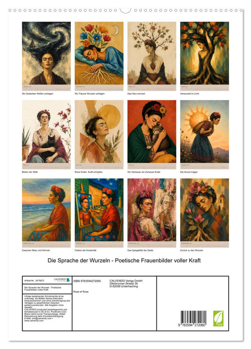 Die Sprache der Wurzeln - Poetische Frauenbilder voller Kraft (CALVENDO Premium Wandkalender 2027)