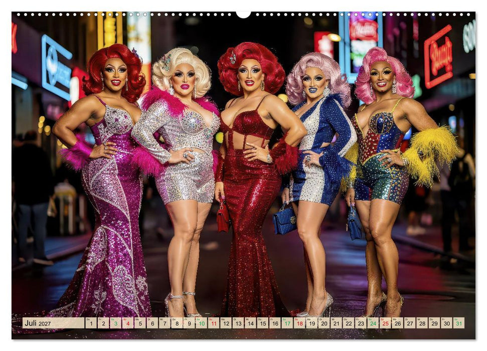 Dragqueens - Bühne frei (CALVENDO Premium Wandkalender 2027)