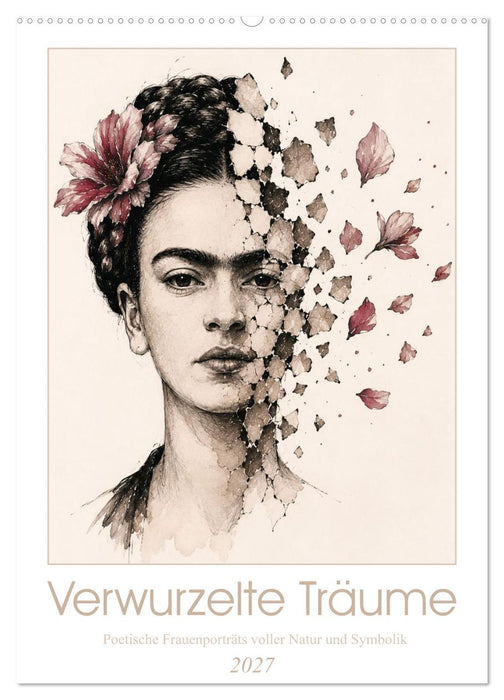 Verwurzelte Träume - Poetische Frauenporträts voller Natur und Symbolik (CALVENDO Wandkalender 2027)