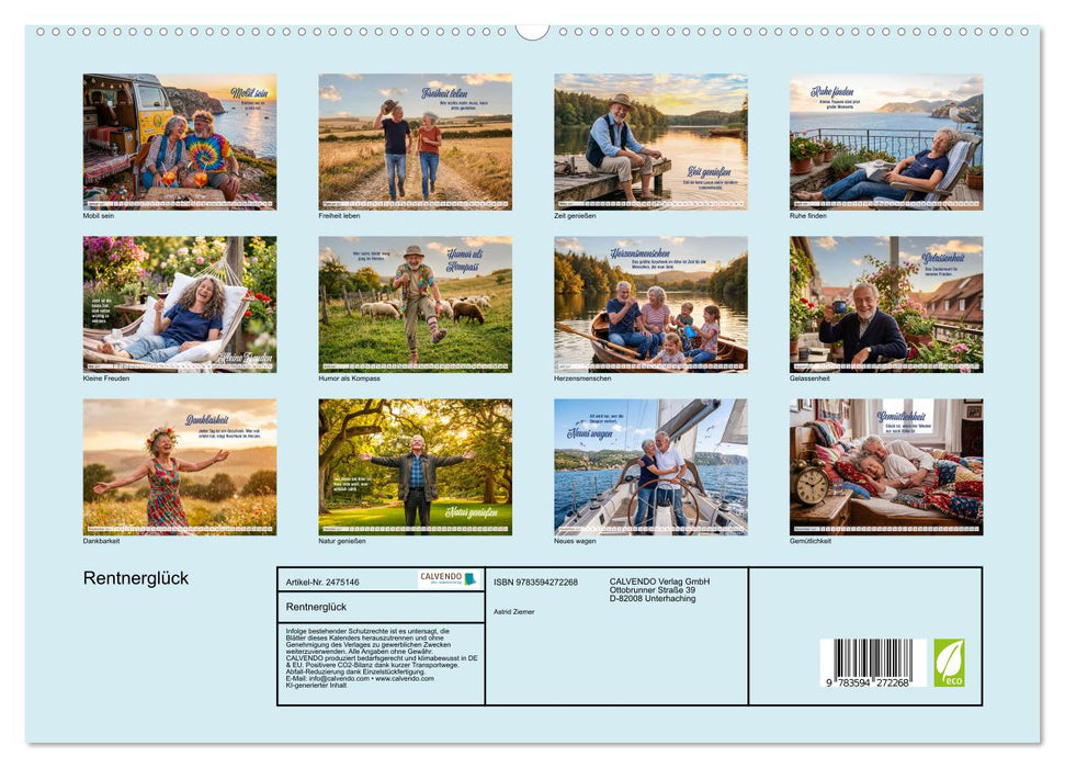 Rentnerglück (CALVENDO Premium Wandkalender 2027)