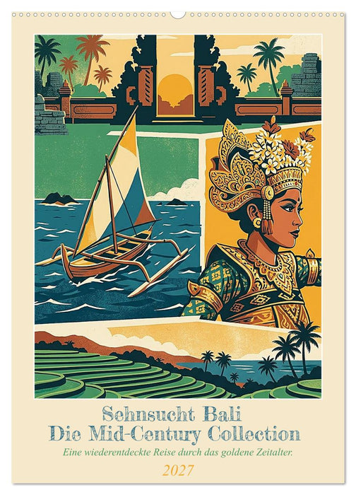 Sehnsucht Bali – Die Mid-Century Collection (CALVENDO Wandkalender 2027)