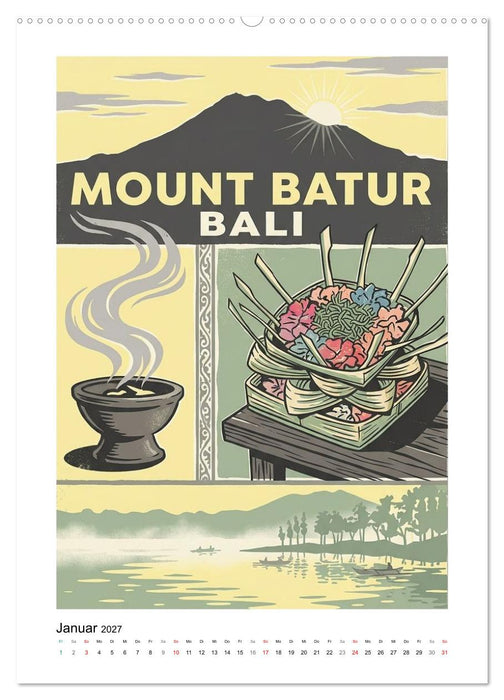 Sehnsucht Bali – Die Mid-Century Collection (CALVENDO Wandkalender 2027)