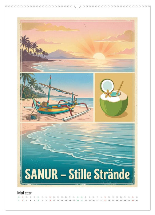 Sehnsucht Bali – Die Mid-Century Collection (CALVENDO Wandkalender 2027)