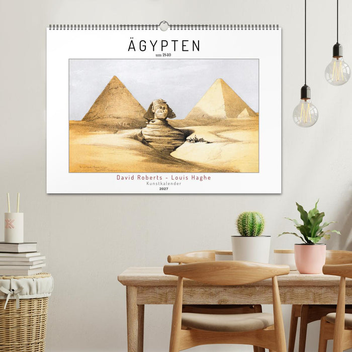 Ägypten um 1840. David Roberts - Louis Haghe. Kunstkalender (CALVENDO Wandkalender 2027)