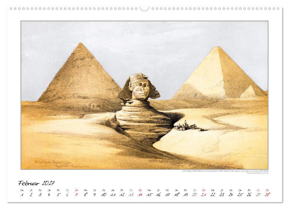 Ägypten um 1840. David Roberts - Louis Haghe. Kunstkalender (CALVENDO Wandkalender 2027)