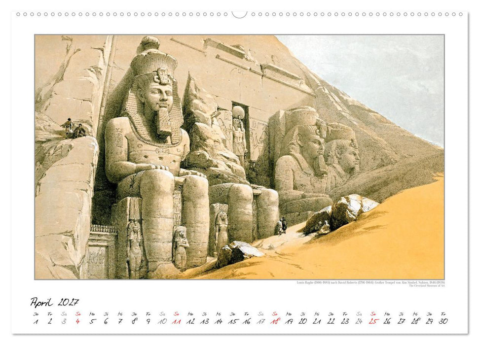 Ägypten um 1840. David Roberts - Louis Haghe. Kunstkalender (CALVENDO Wandkalender 2027)