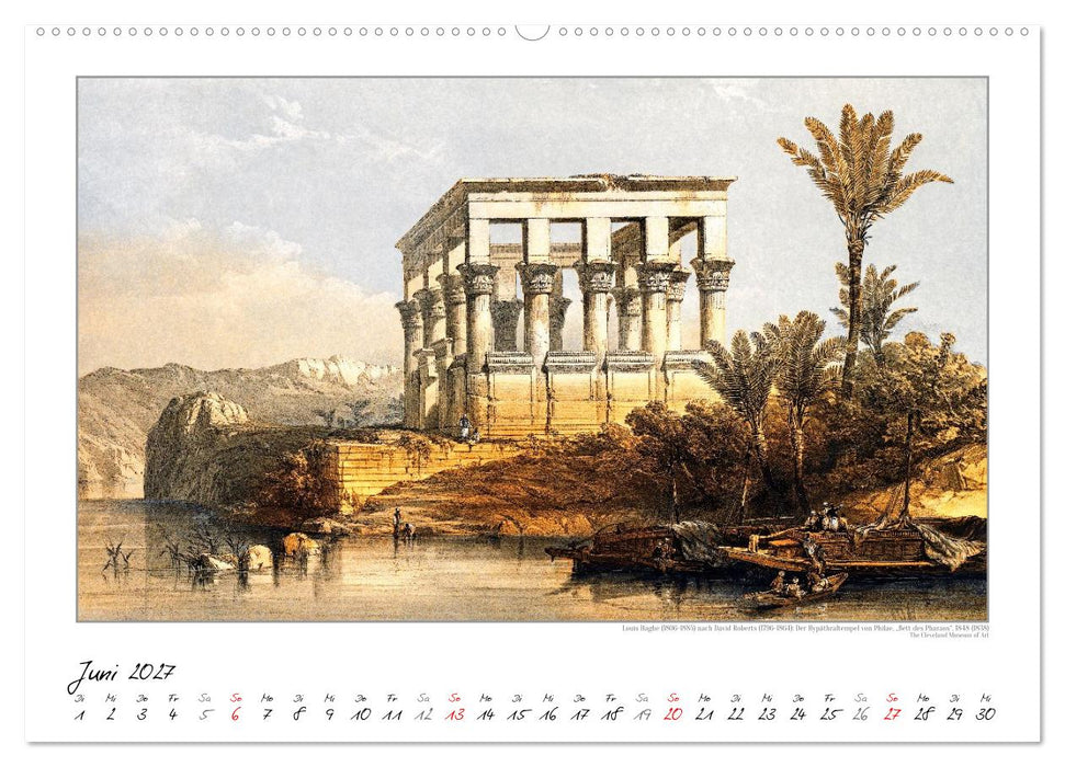 Ägypten um 1840. David Roberts - Louis Haghe. Kunstkalender (CALVENDO Wandkalender 2027)