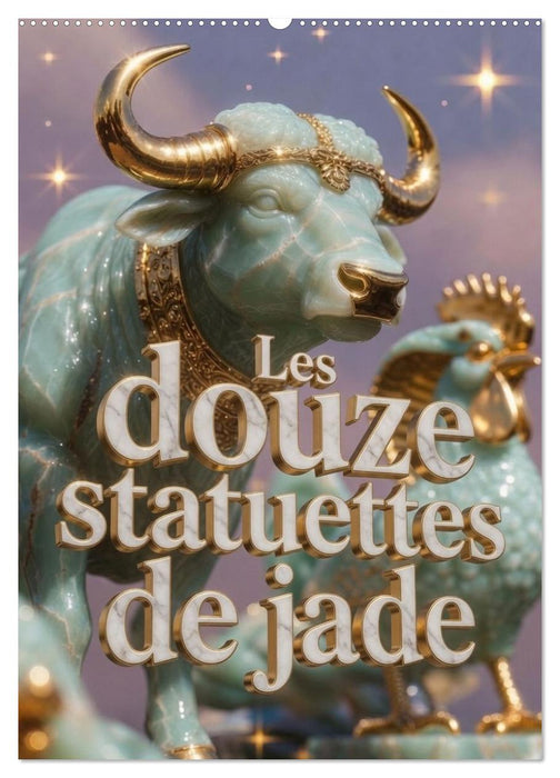 Les douze statuettes de jade (CALVENDO Calendrier mensuel 2027)