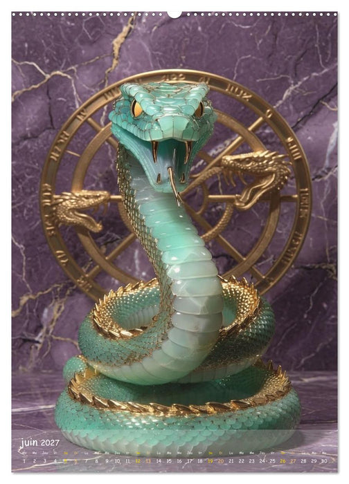 Les douze statuettes de jade (CALVENDO Calendrier mensuel 2027)