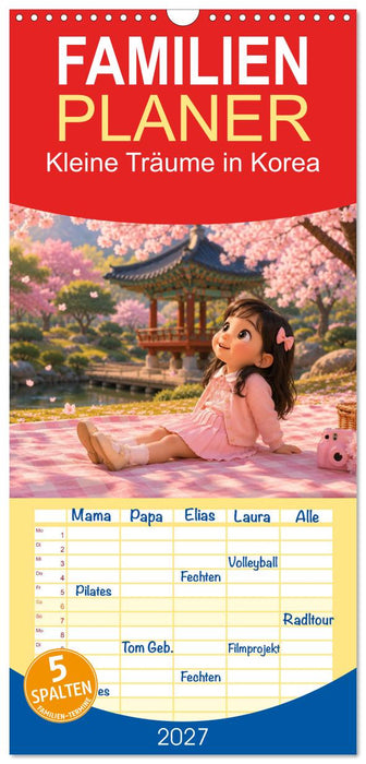 Kleine Träume in Korea (CALVENDO Familienplaner 2027)