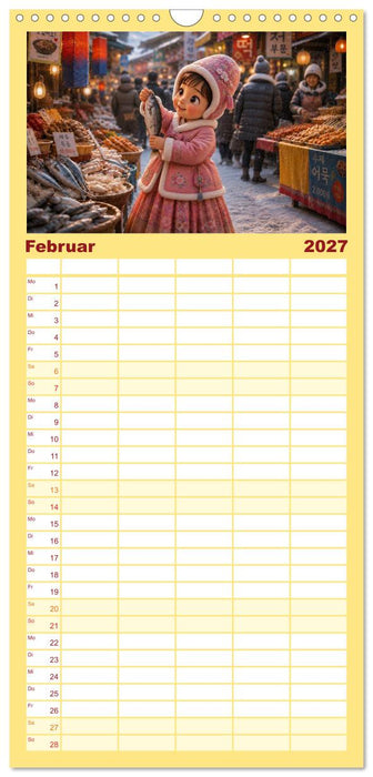 Kleine Träume in Korea (CALVENDO Familienplaner 2027)