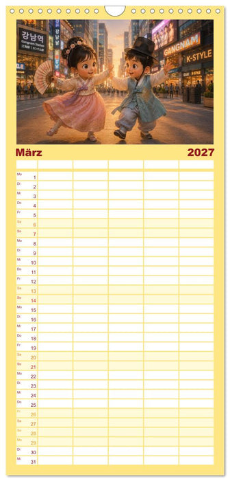 Kleine Träume in Korea (CALVENDO Familienplaner 2027)