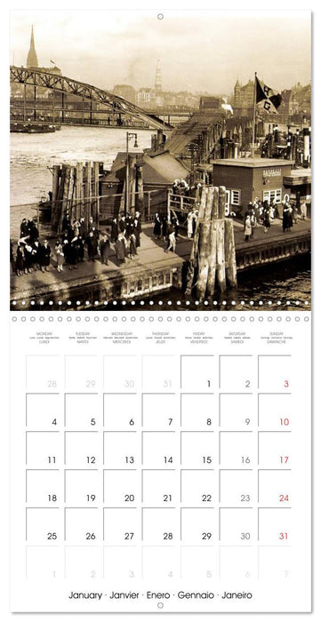 Greetings from old Hamburg: Historic views of the city (CALVENDO Monthly Calendar 2027)