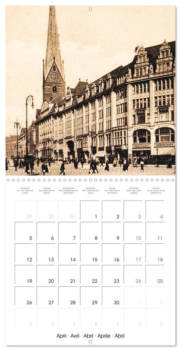 Greetings from old Hamburg: Historic views of the city (CALVENDO Monthly Calendar 2027)