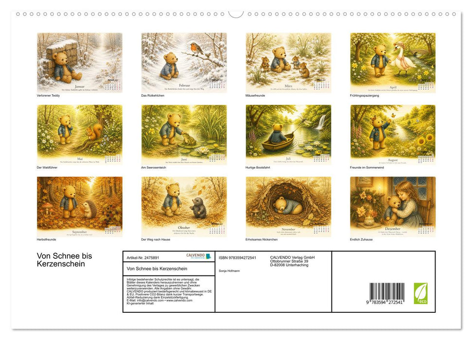 Von Schnee bis Kerzenschein (CALVENDO Premium Wandkalender 2027)