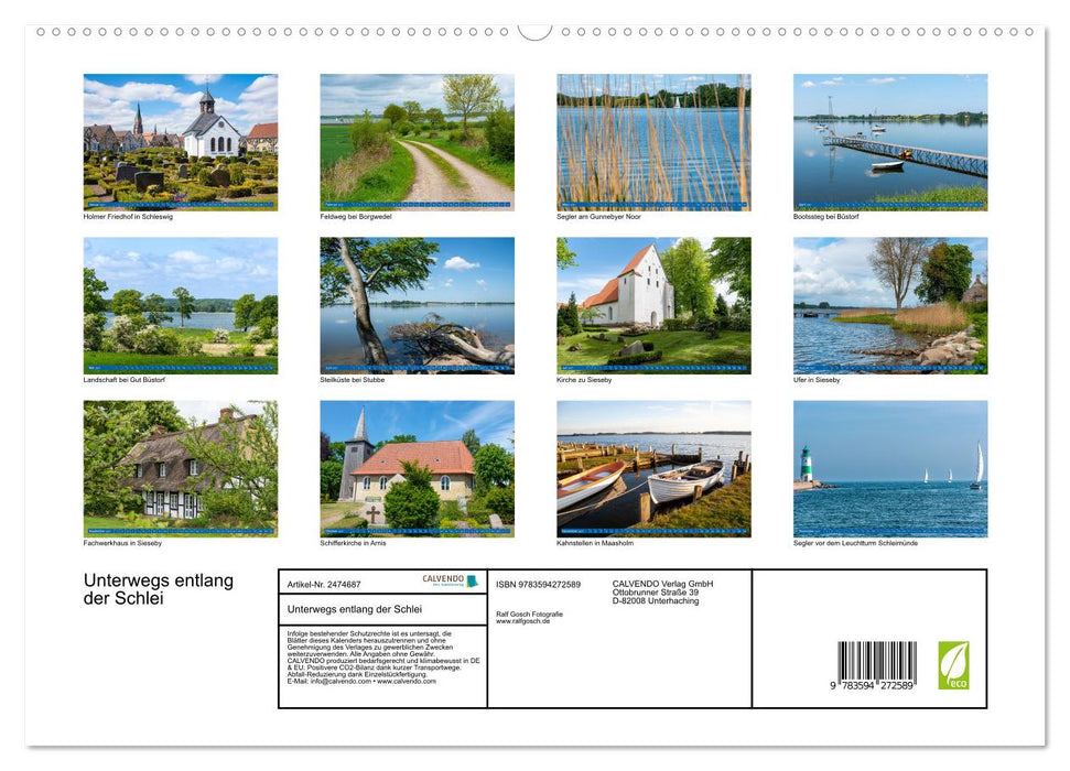 Unterwegs entlang der Schlei (CALVENDO Premium Wandkalender 2027)