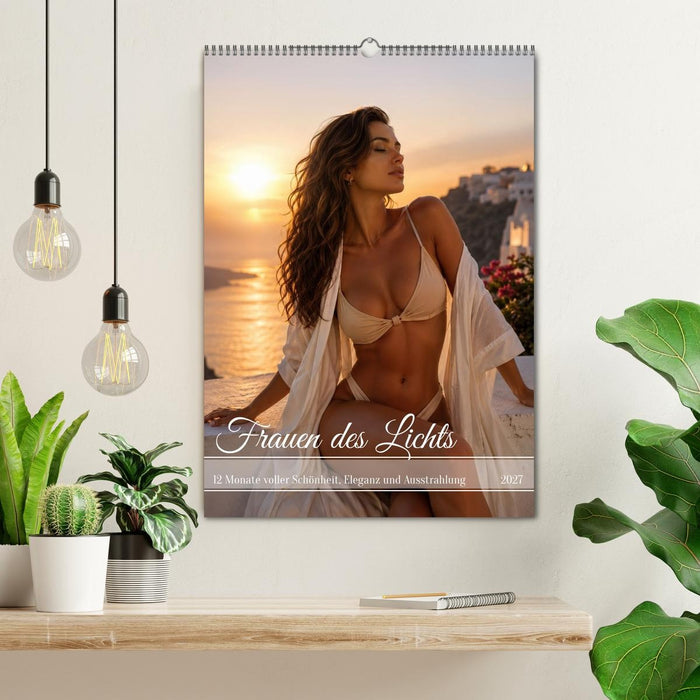 Frauen des Lichts - 12 Monate voller Schönheit, Eleganz und Ausstrahlung (CALVENDO Wandkalender 2027)