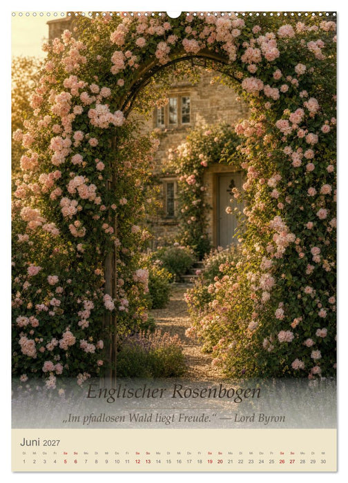 Rosen des englischen Herrenhauses (CALVENDO Premium Wandkalender 2027)