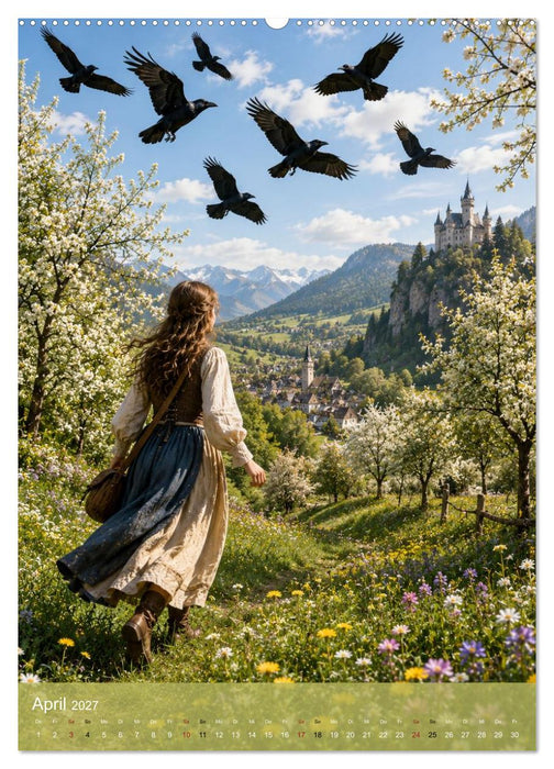 Deutsche Märchen der Brüder Grimm (CALVENDO Wandkalender 2027)