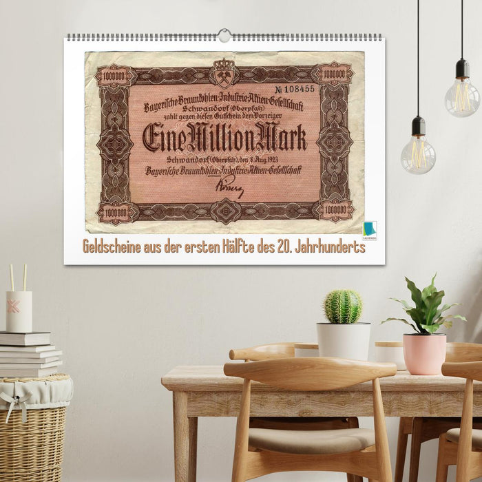 Geldscheine aus der ersten Hälfte des 20. Jahrhunderts (CALVENDO Wandkalender 2027)