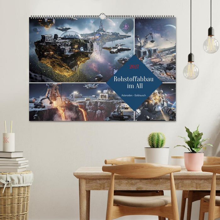 Rohstoffabbau im All (CALVENDO Wandkalender 2027)