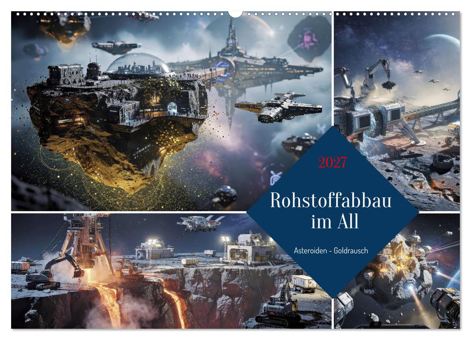 Rohstoffabbau im All (CALVENDO Wandkalender 2027)