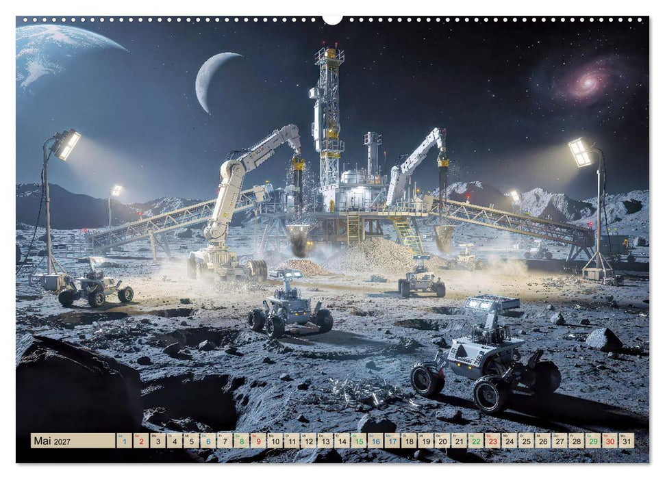 Rohstoffabbau im All (CALVENDO Wandkalender 2027)