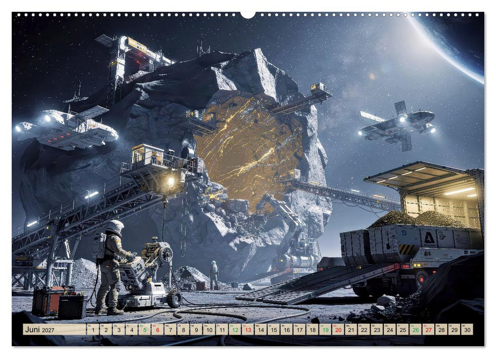 Rohstoffabbau im All (CALVENDO Wandkalender 2027)