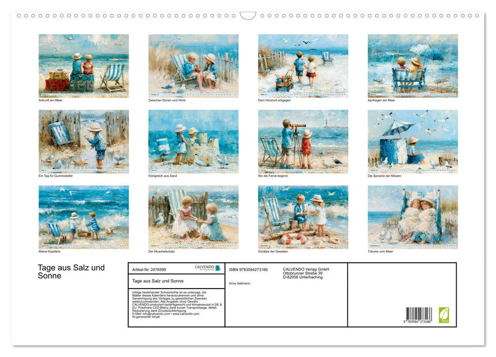 Tage aus Salz und Sonne (CALVENDO Wandkalender 2027)