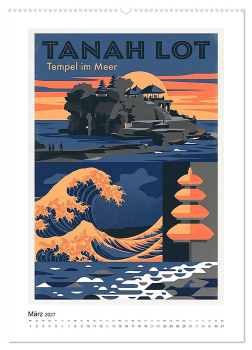 Sehnsucht Bali – Die Mid-Century Collection (CALVENDO Premium Wandkalender 2027)