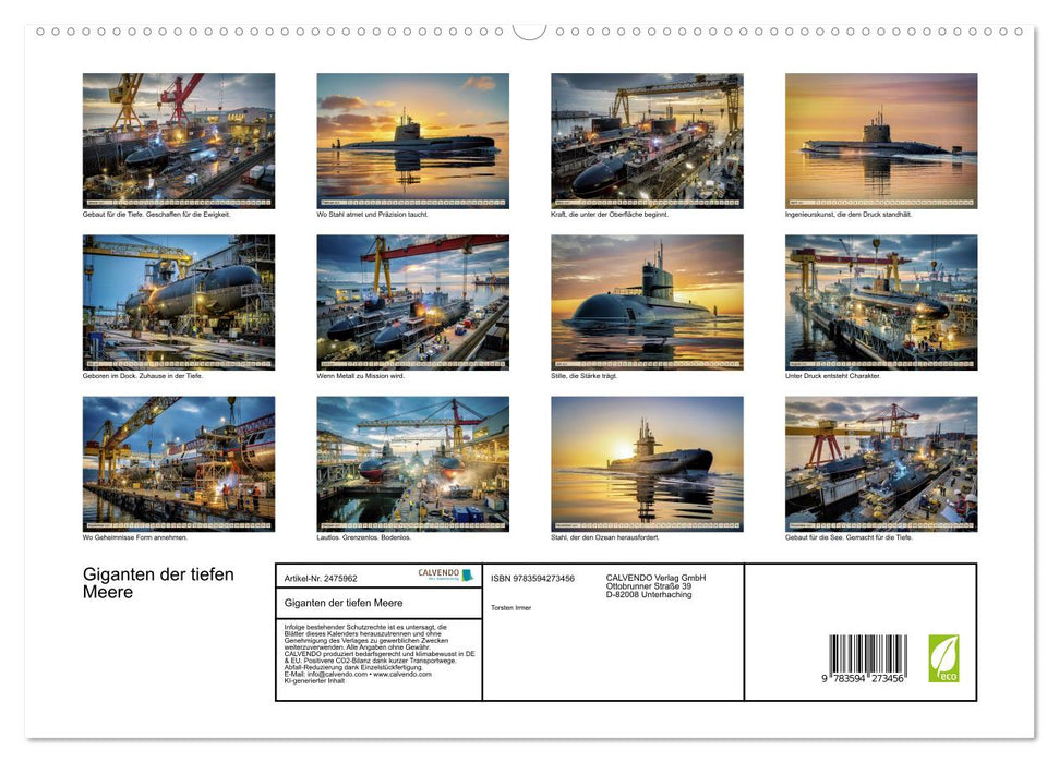 Giganten der tiefen Meere (CALVENDO Premium Wandkalender 2027)