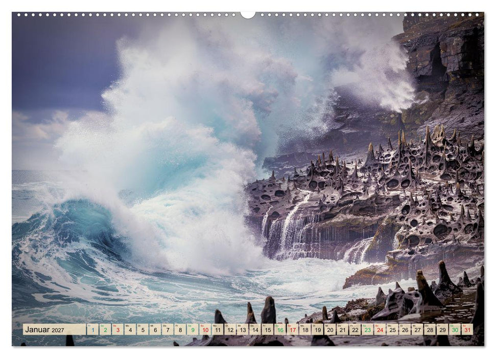 Gefährliche Brandung (CALVENDO Wandkalender 2027)