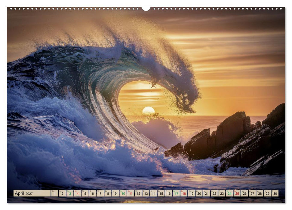 Gefährliche Brandung (CALVENDO Wandkalender 2027)